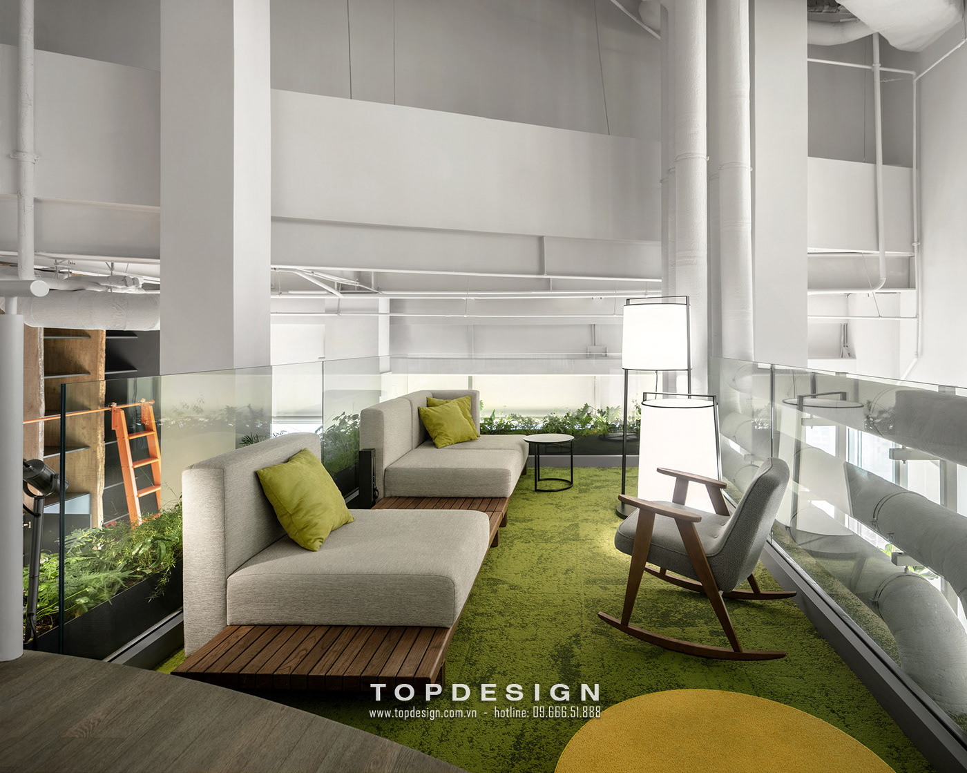 1.Thiết kế văn phòng phong cách eco đẹp hiện đại_TOPDESIGN