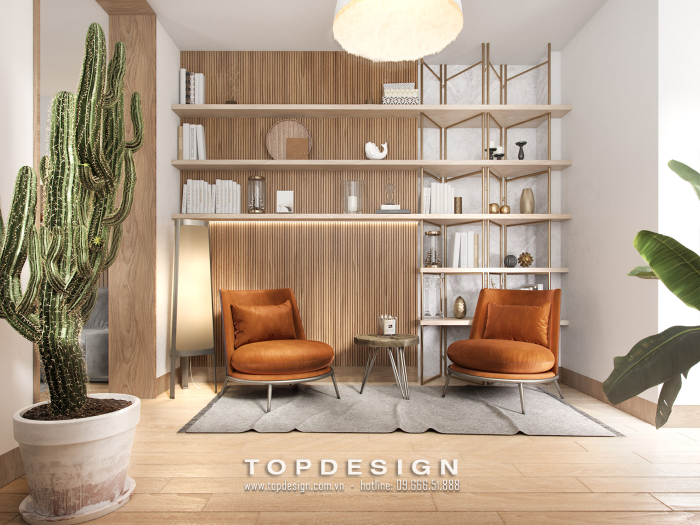 11. thiết kế nội thất phòng đọc sách cho nhà phố - TOPDESIGN