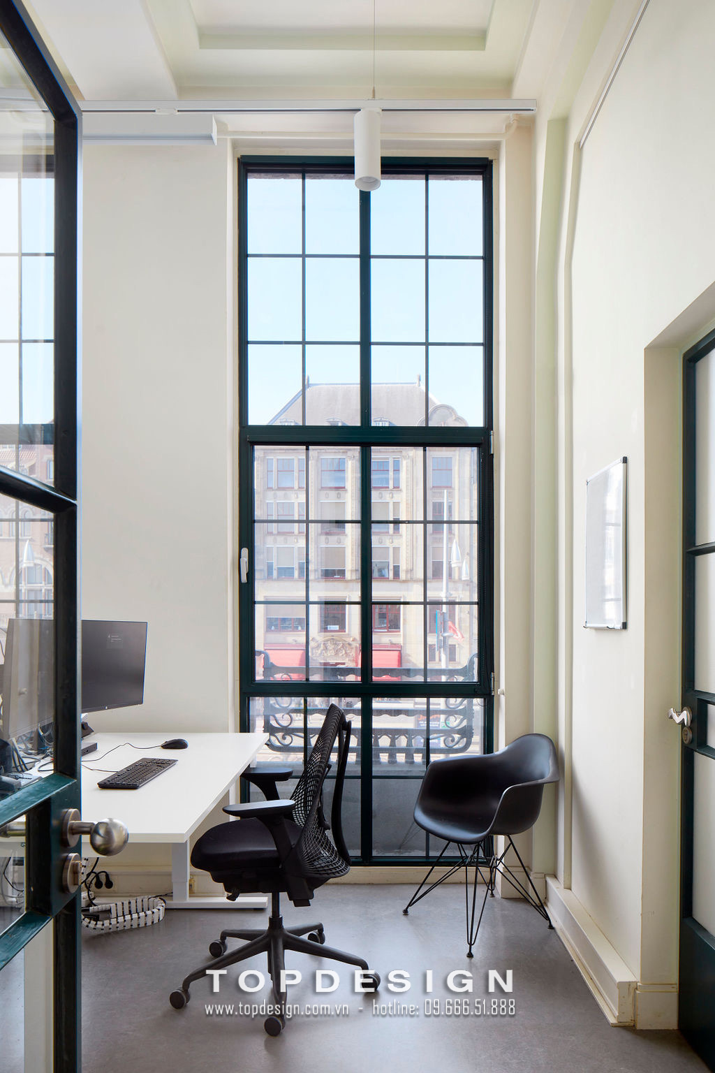 11.Thiết kế nội thất văn phòng công ty công nghệ thoải mái, riêng tư_TOPDESIGN
