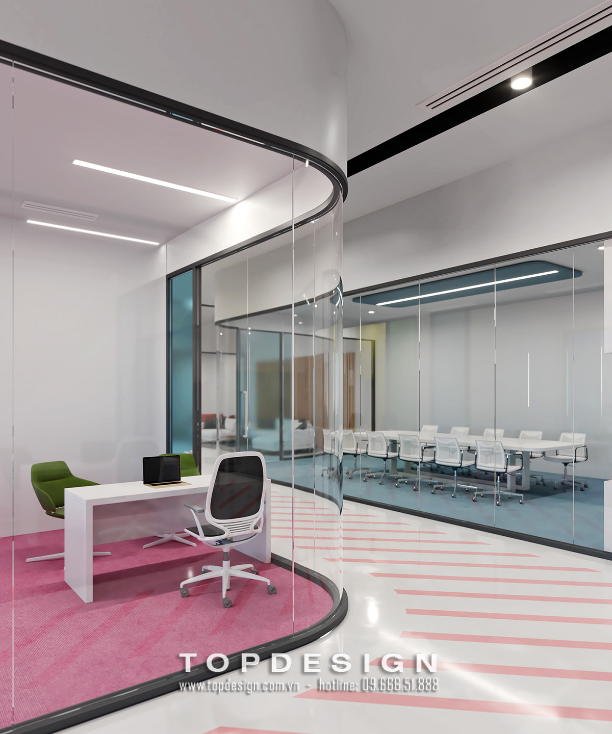 13.Mẫu thiết kế nội thất văn phòng IT 800m2 hiện đại, tinh tế_TOPDESIGN