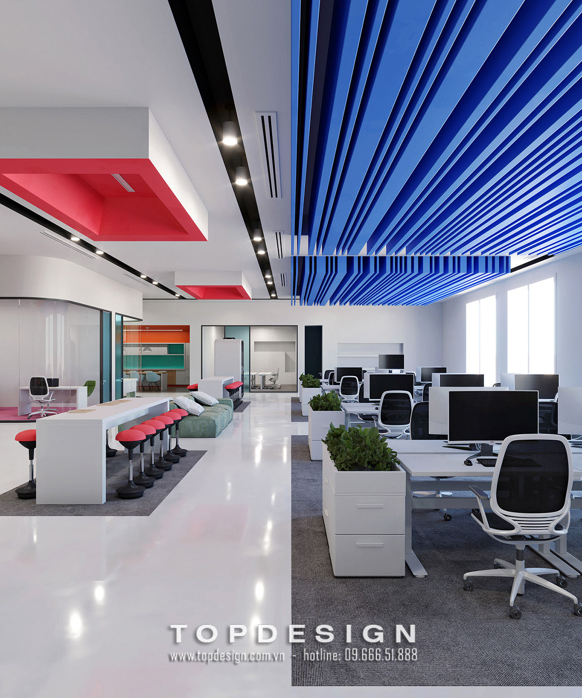 15.Mẫu thiết kế nội thất văn phòng IT 800m2 tiết kiệm chi phí, không gian_TOPDESIGN