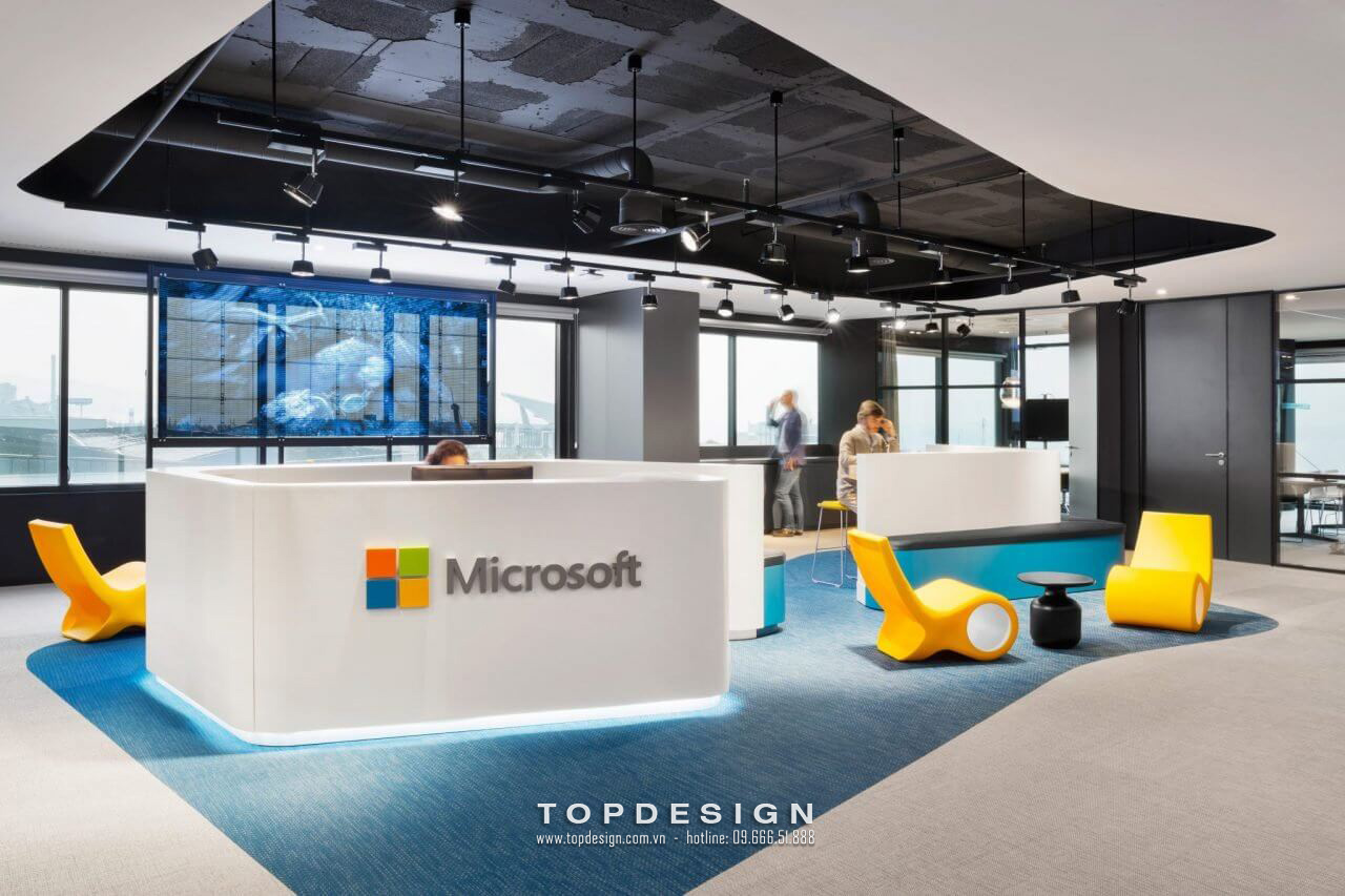 17.Thiết kế nội thất văn phòng công ty công nghệ hiện đại, nổi bật_TOPDESIGN