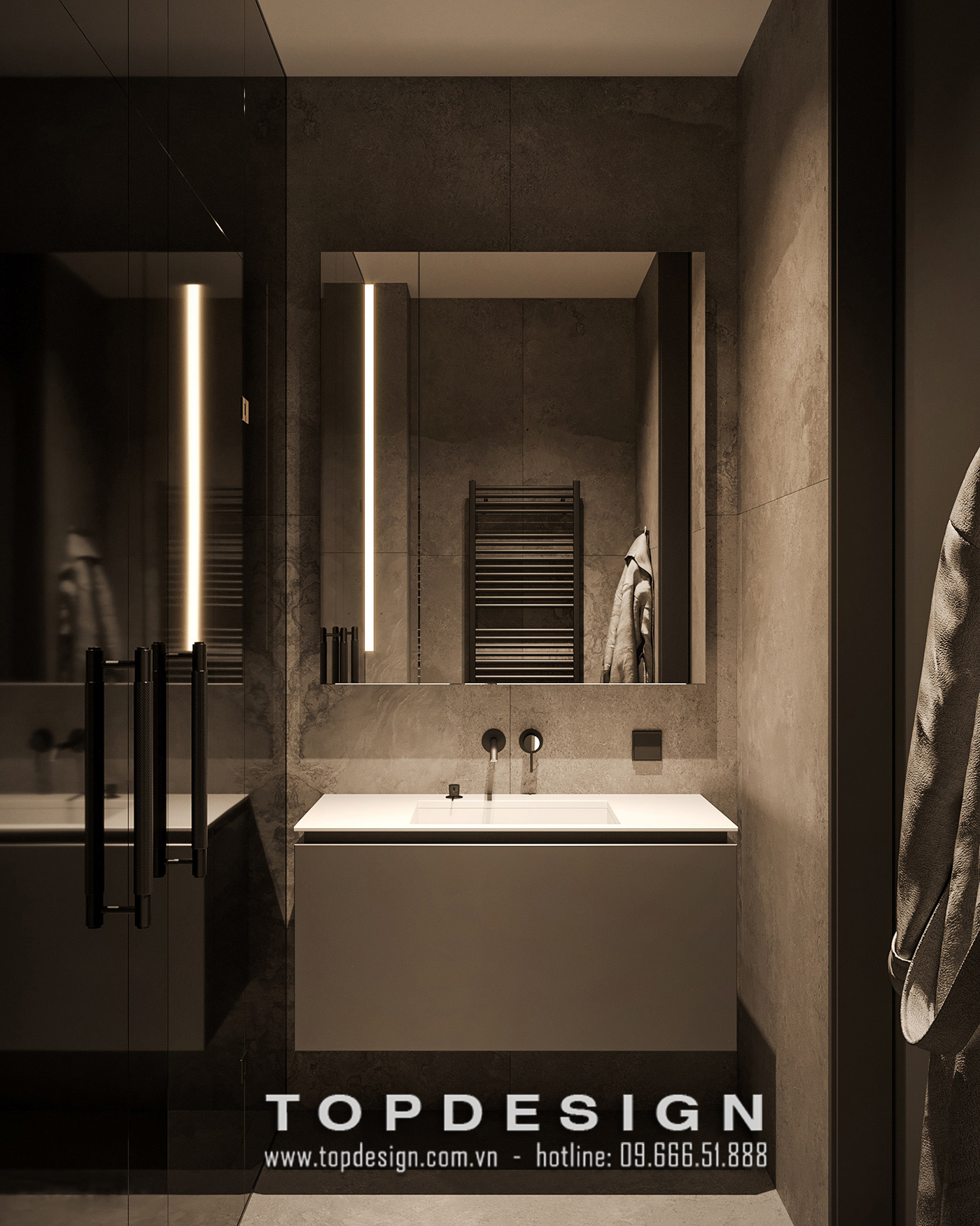 2 .Thiết kế phòng tắm biệt thự Le jardin Parkcity sang trọng và đẳng cấp _ TOPDESIGN