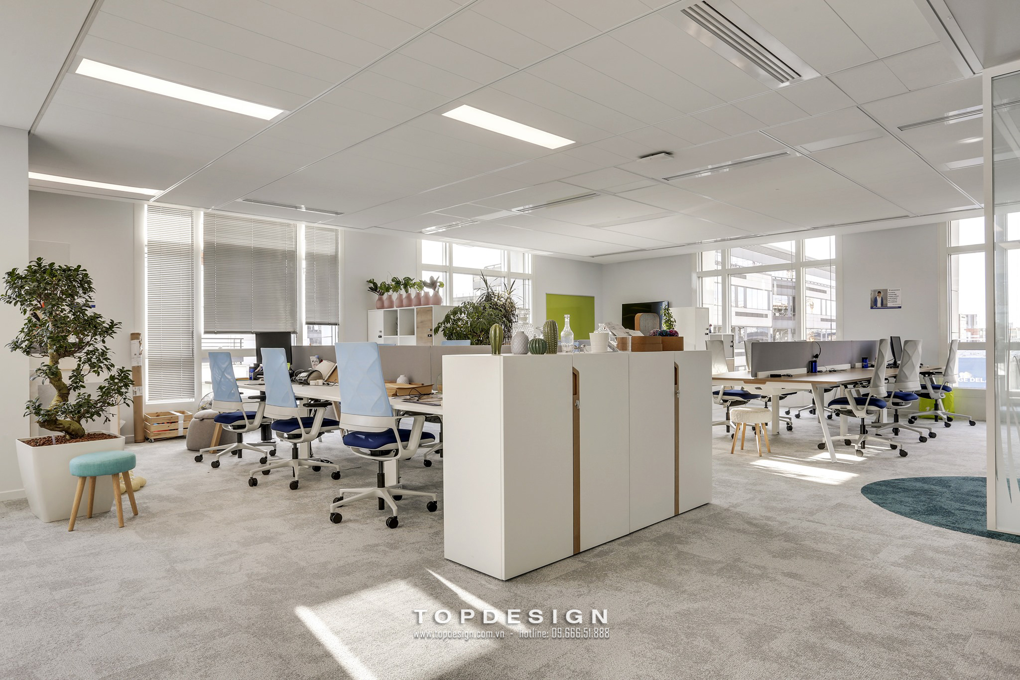2.Thiết kế xây dựng văn phòng rộng rãi, chuyên nghiệp_TOPDESIGN