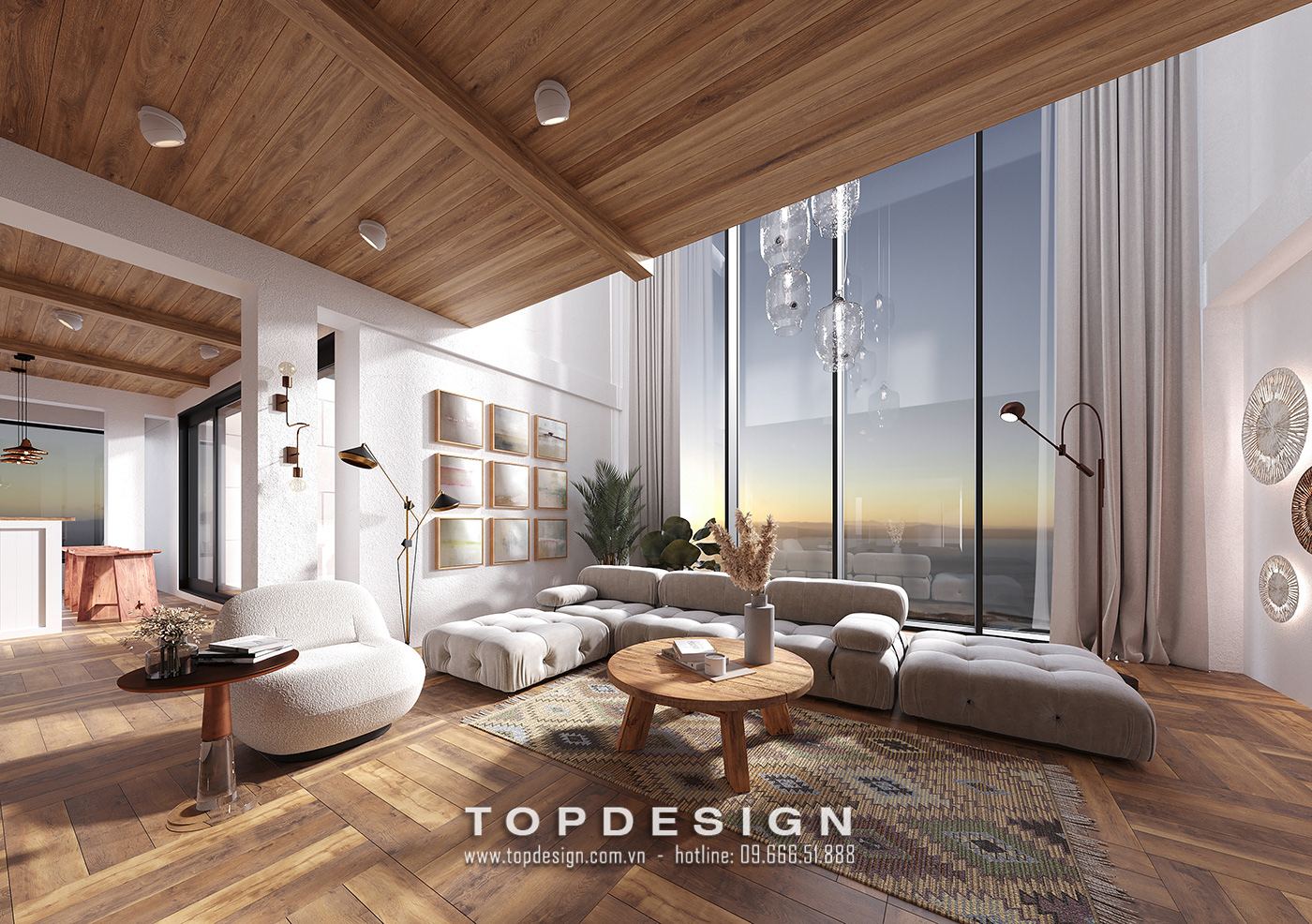 2.Xu hướng thiết kế màu sắc nội thất hiện đại, sang trọng_TOPDESIGN