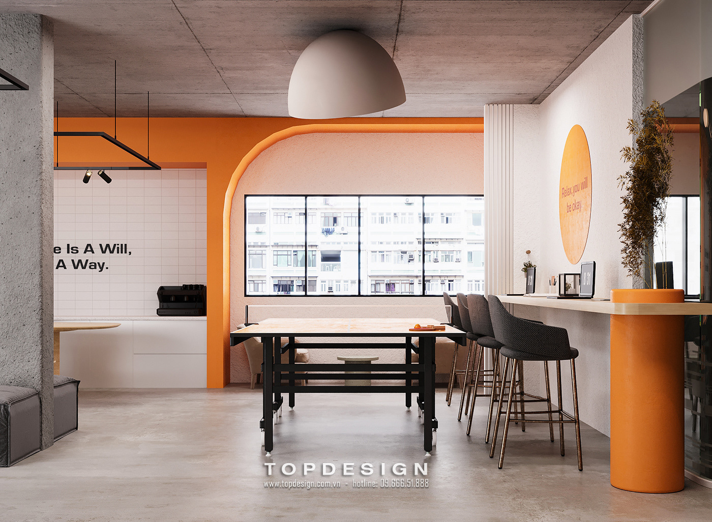2.mẫu thiết kế decor văn phòng làm việc màu sắc đa dạng, hợp lí_TOPDESIGN