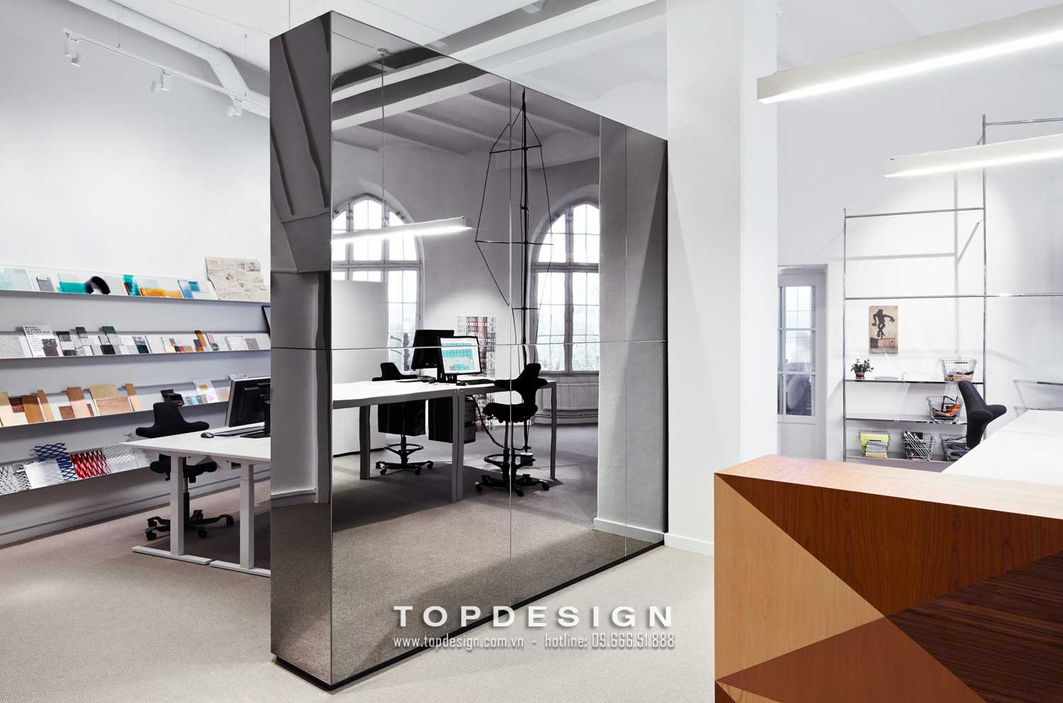5.mẫu thiết kế decor văn phòng làm việc rộng rãi, tinh tế_TOPDESIGN