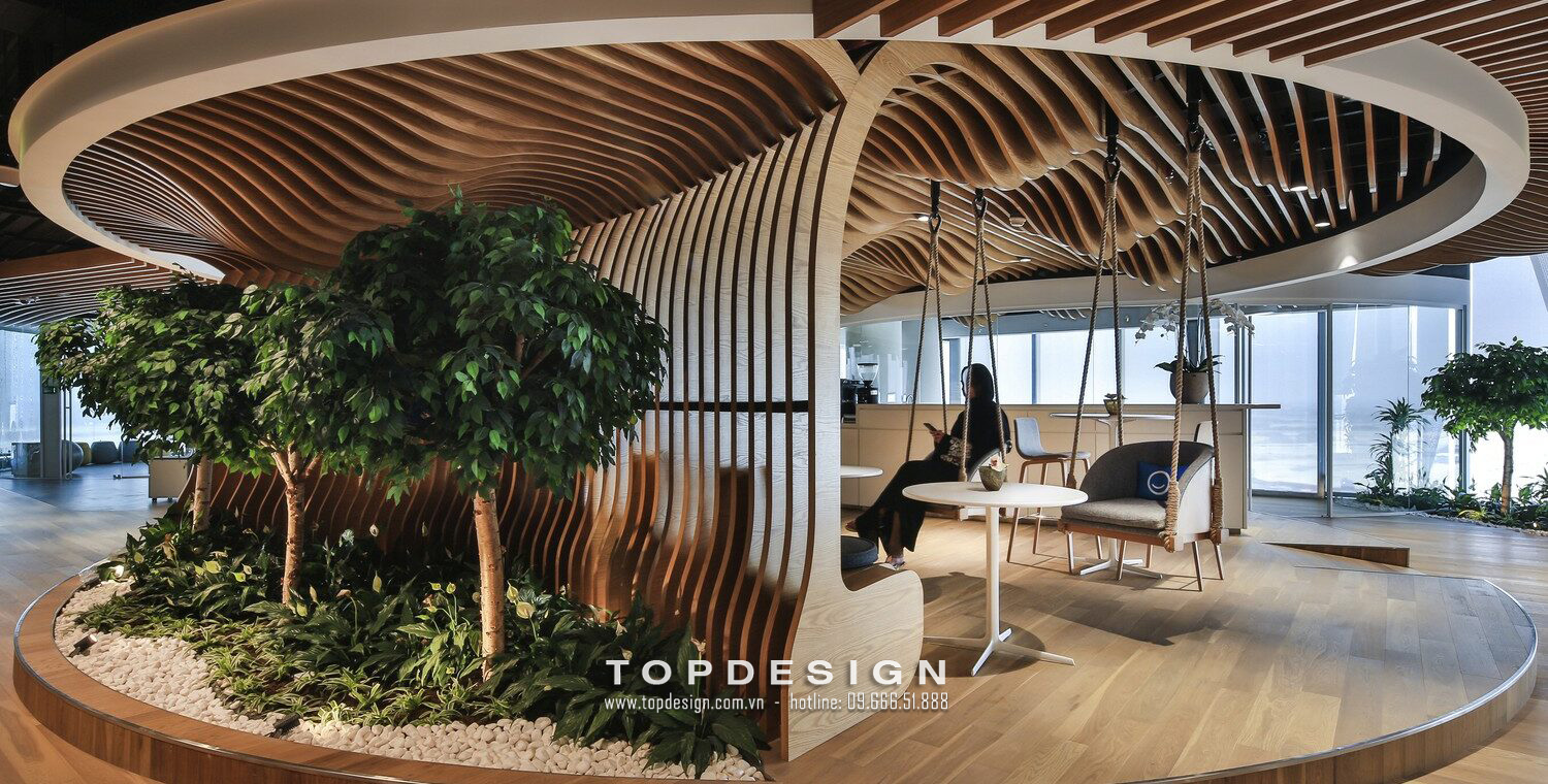 6.Thiết kế văn phòng phong cách eco không gian mở, đặc trưng, hiện đại, tiện ích_TOPDESIGN
