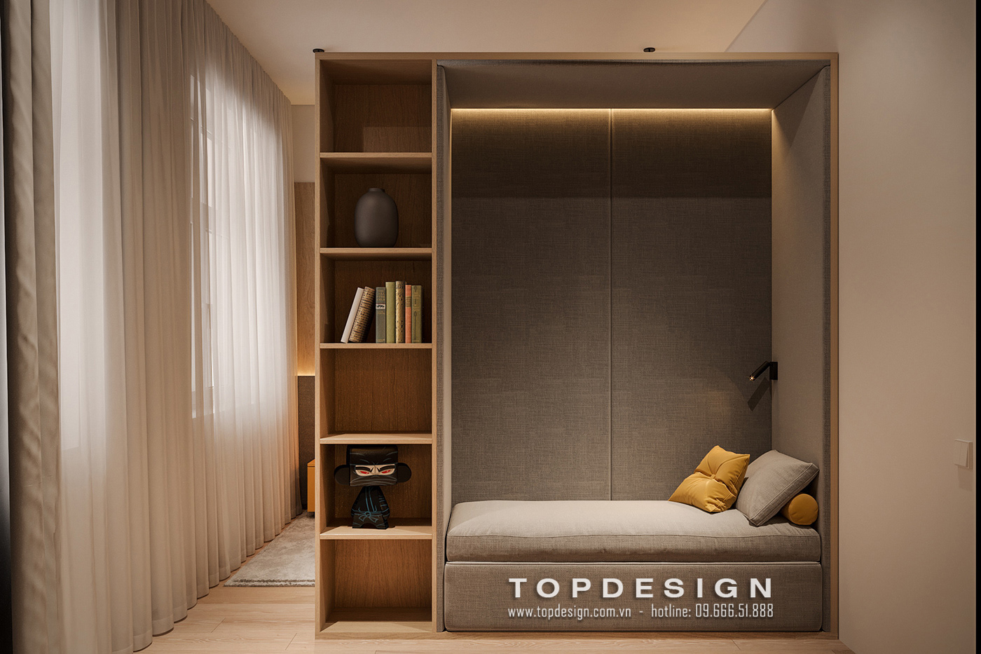 thiết kế nội thất biệt thự phòng ngủ - TOPDESIGN - ngủ 2