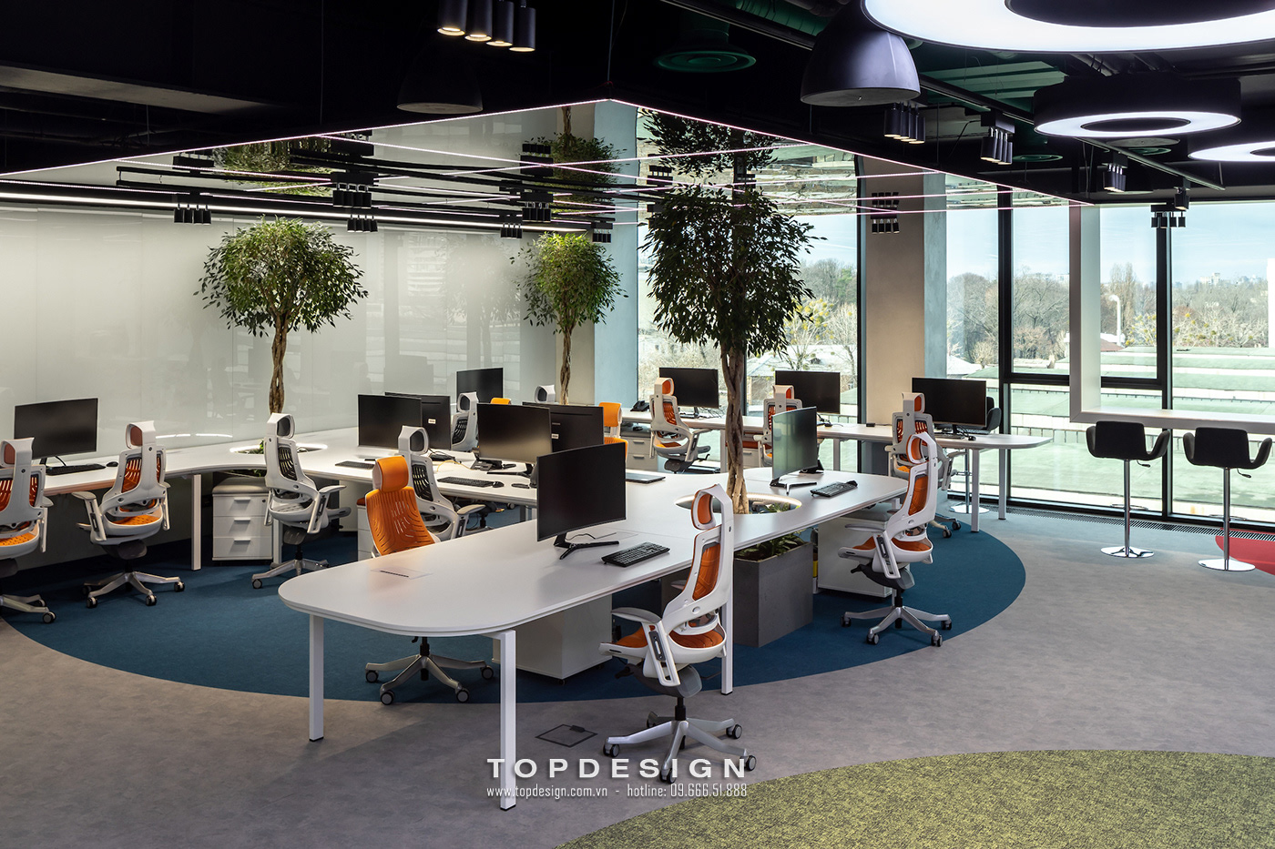 8.mẫu thiết kế decor văn phòng làm việc sáng sủa, bắt mắt_TOPDESIGN