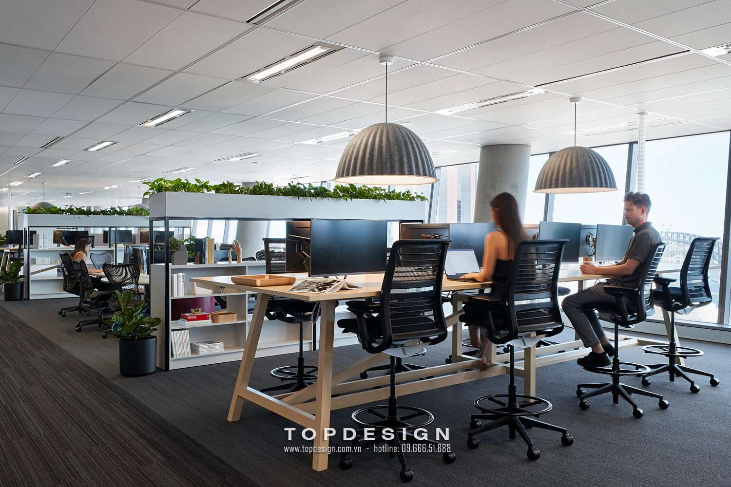 Tạo nên một khu vực làm việc thoải mái cho nhân viên trong các dự án thiết kế văn phòng