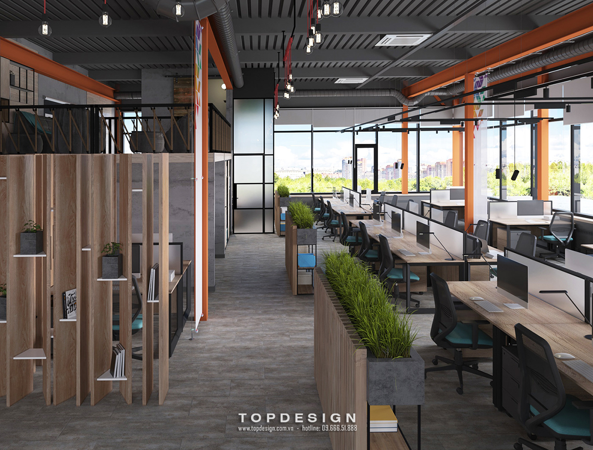  Thiết kế nội thất văn phòng 1000m2 công ty ACRYL hiện đại TOPDESIGN 2