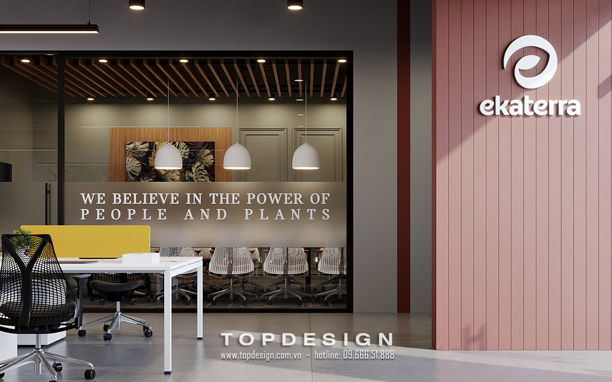 2.Tham khảo thiết kế nội thất văn phòng công ty EKATERRA tinh tế, đẳng cấp_TOPDESIGN