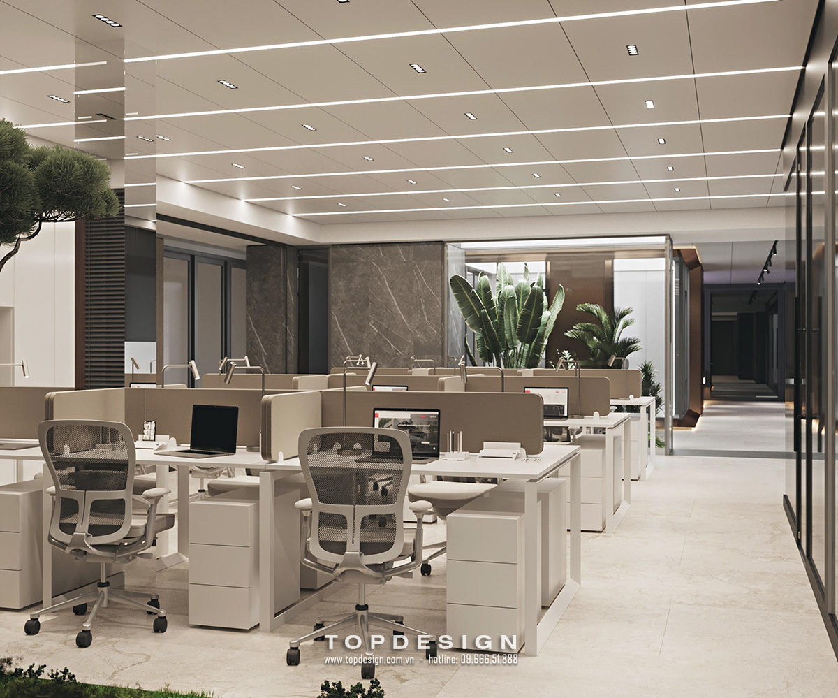 Thiết kế nội thất văn phòng công ty 750m2