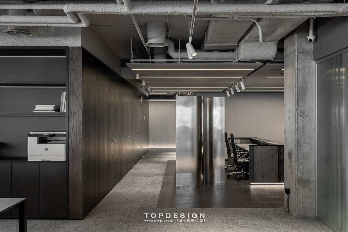 Thiết kế nội thất văn phòng phong cách Industrial Lĩnh Nam TOPDESIGN 4