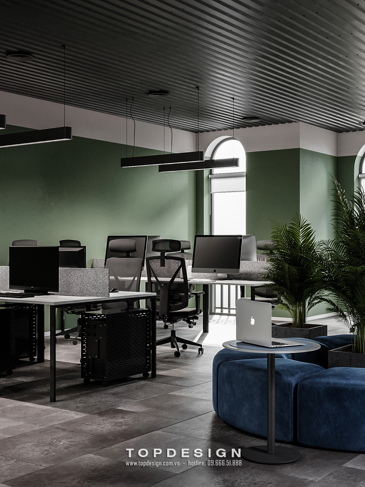 mẫu văn phòng phong cách Eco xanh thân thiện môi trường