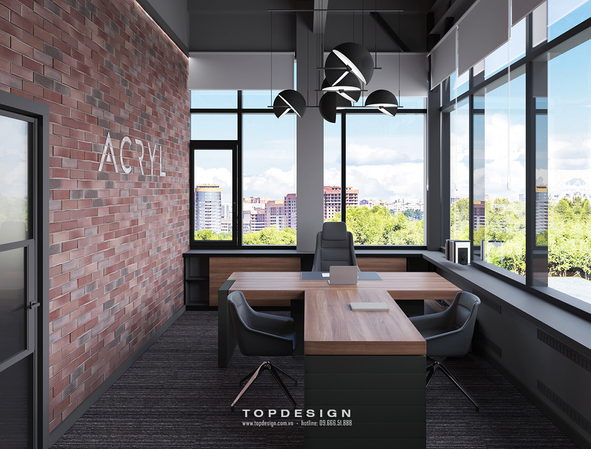 8.Tham khảo thiết kế nội thất văn phòng công ty ACRYL sang trọng, đẳng cấp_TOPDESIGN