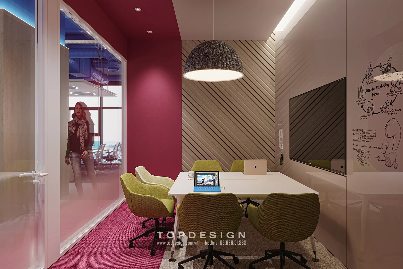 Thiết kế nội thất văn phòng Retro-Topdesign 06