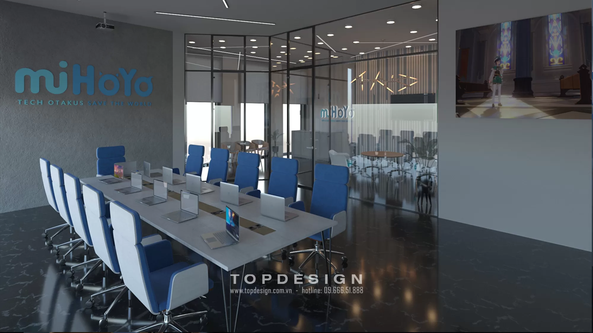 Thiết kế nội thất văn phòng Retro-Topdesign 07