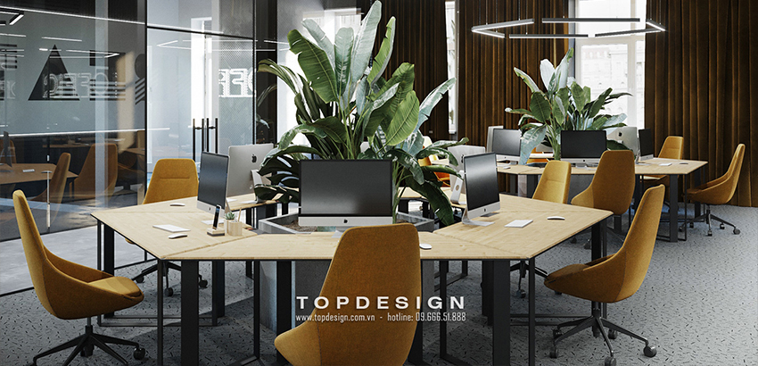 Thiết kế văn phòng không gian mở, thoáng đãng, đơn giản_TOPDESIGN