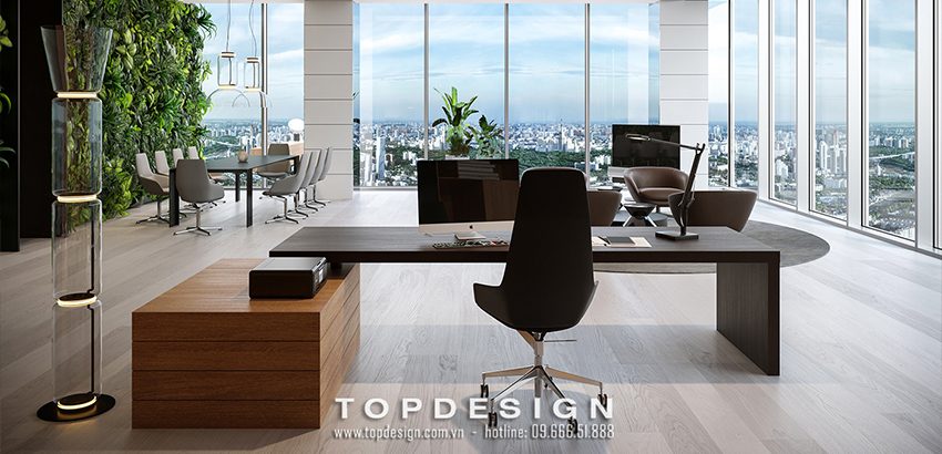 thiết kế nội thất văn phòng mở TOPDESIGN