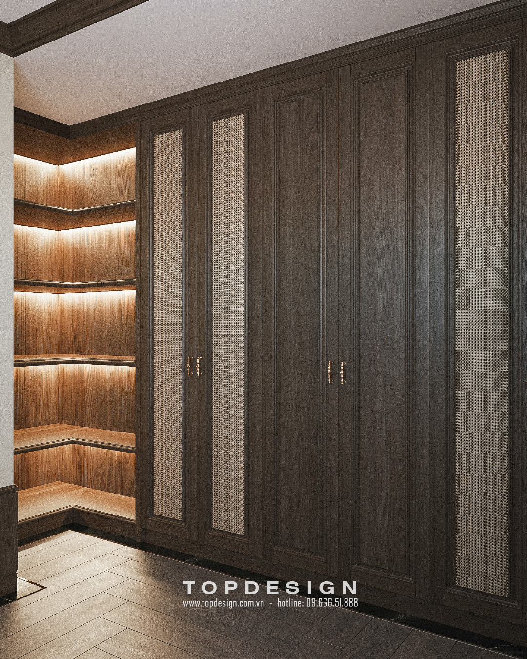 Thiết kế nội thất phòng ngủ phong cách Indochina - TOPESIGN 4