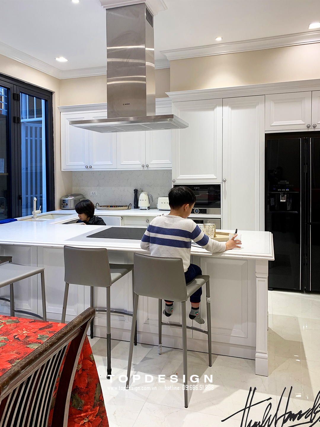 Thiết kế nội thất nhà ống cần lưu ý không gian phòng bếp