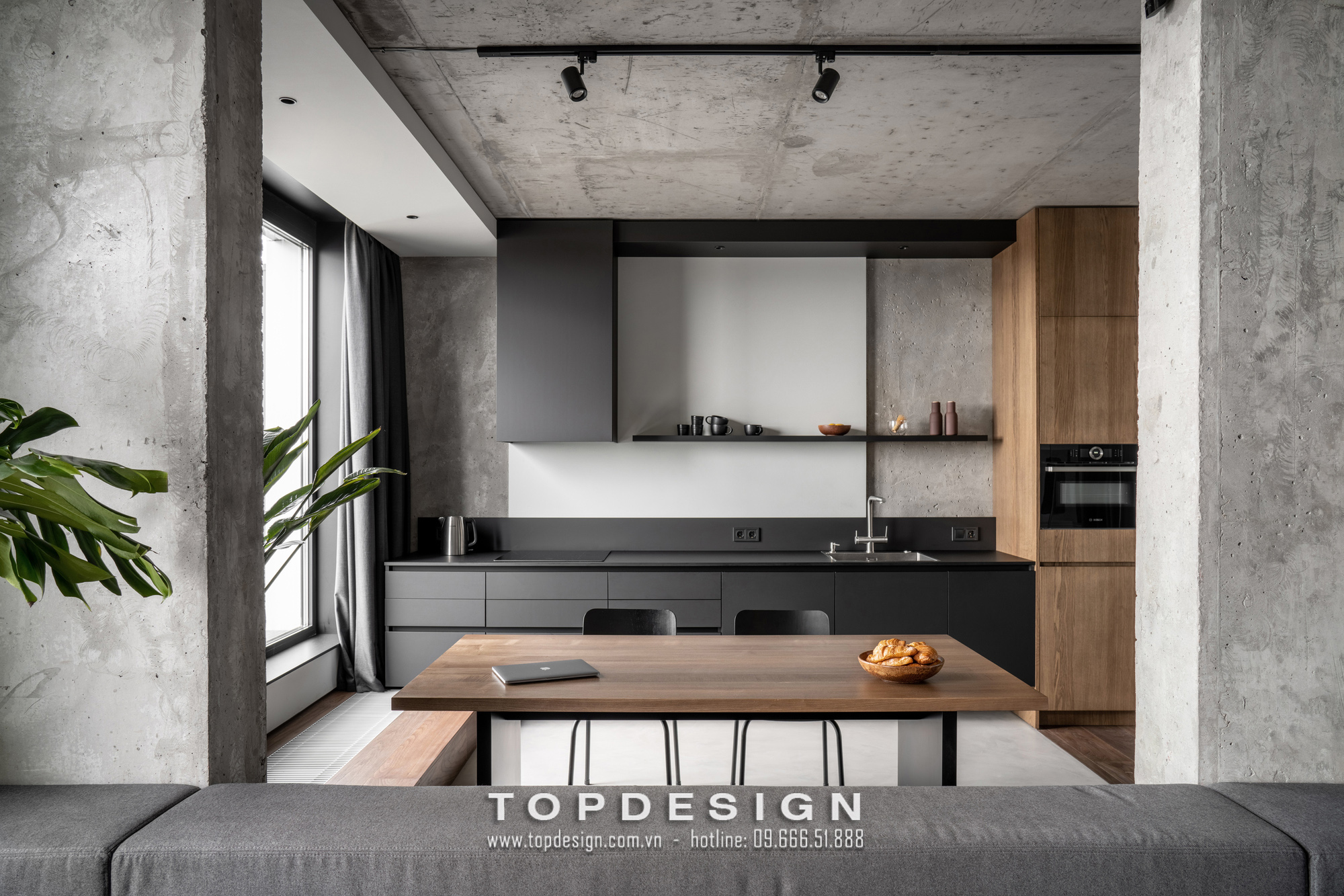 1.Thiết kế thi công nội thất căn hộ chung cư ấn tượng, phong thái_TOPDESIGN