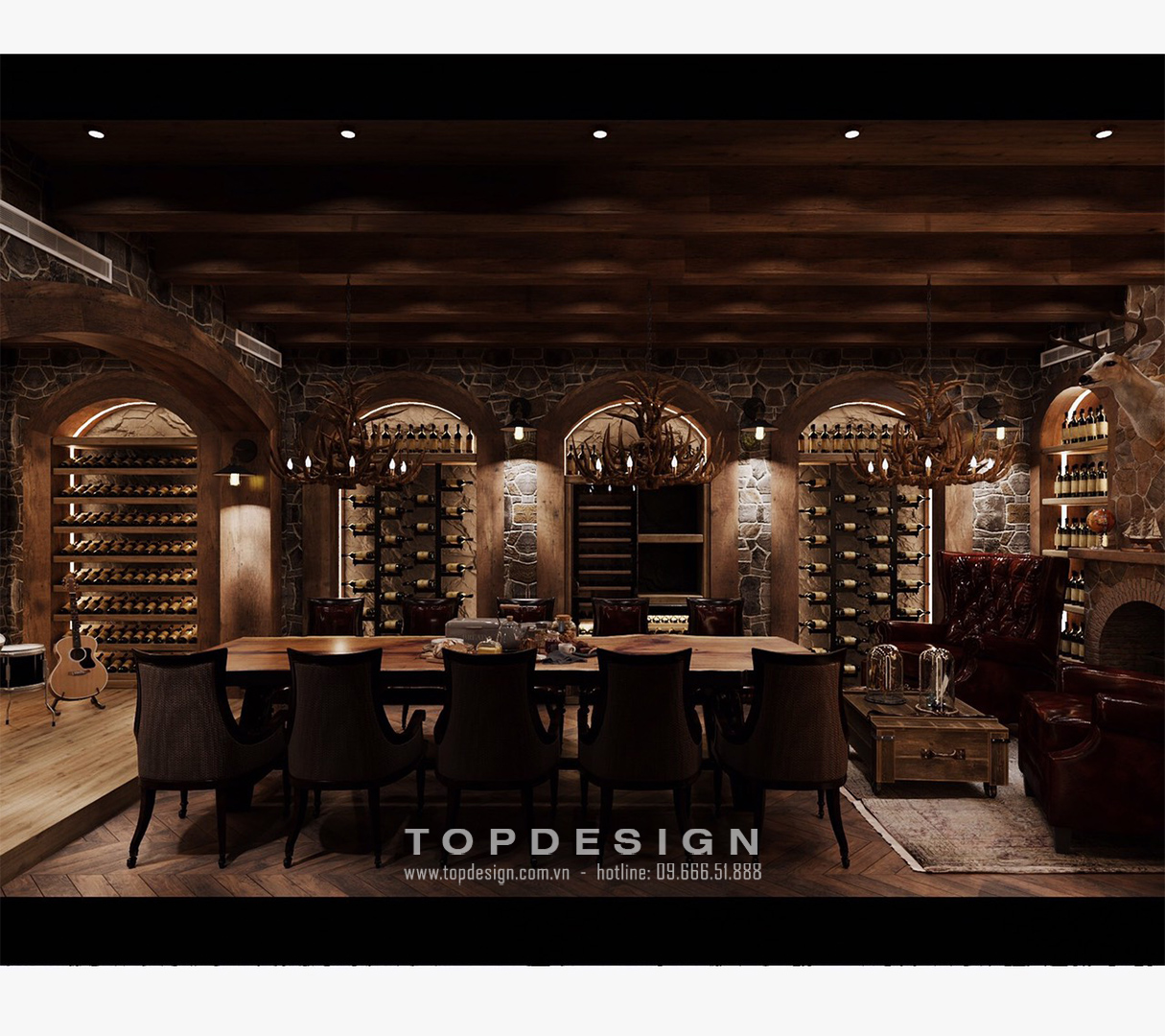 2. Thiết kế hầm rượu phong cách cổ điển _ TOPDESIGN 2