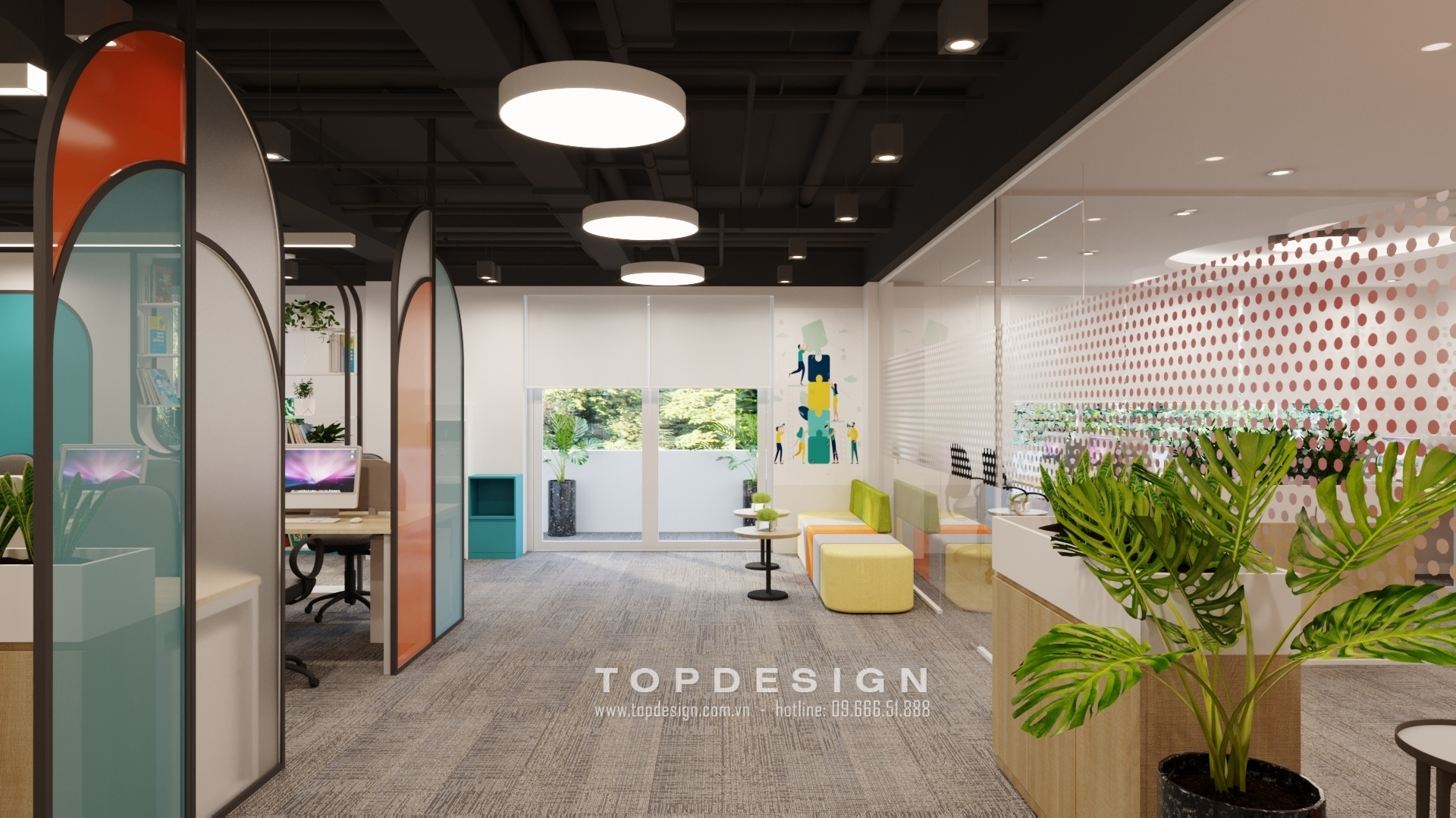 2. Xu hướng thiết kế nội thất văn phòng - Sự kết hợp linh hoạt giữa làm việc và nghỉ ngơi trong không gian khu vực văn phòng