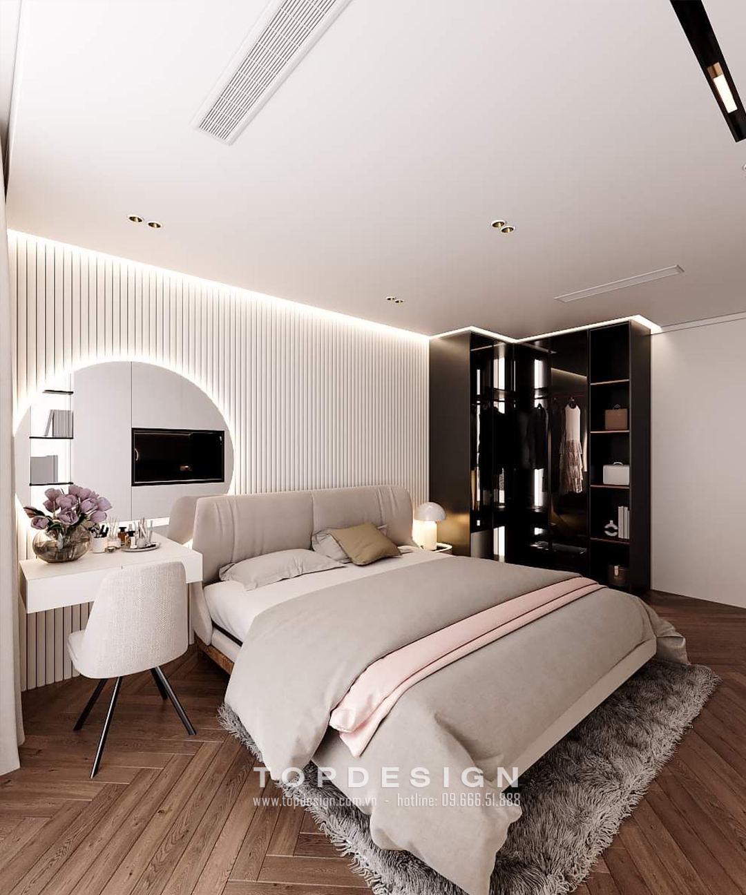 8. thiết kế nội thất chung cư Royal City phòng ngủ - TOPDESIGN
