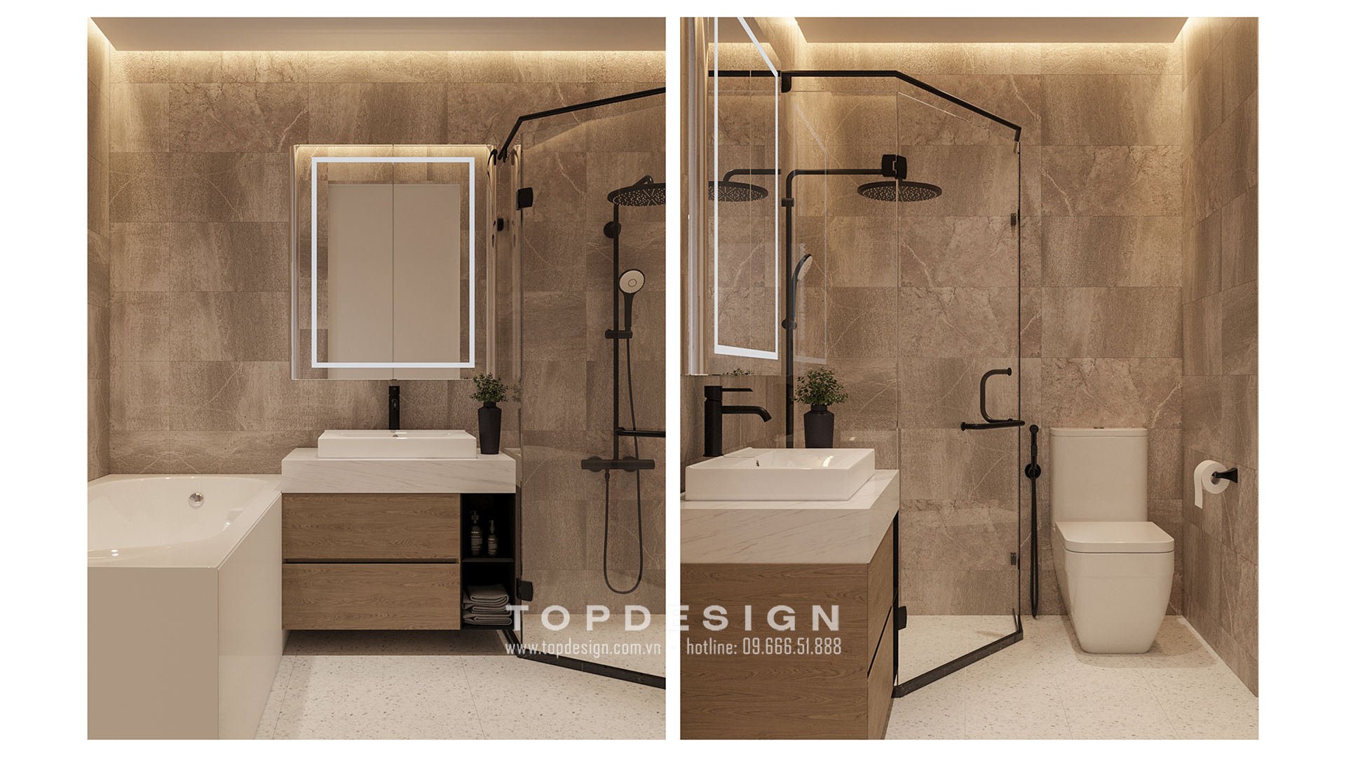 Thiết kế nội thất chung cư Mỹ Đình Pearl hiện đại sang trọng- TOPDESIGN 5