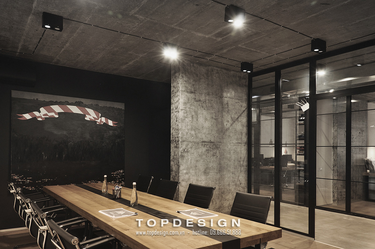 thiết kế văn phòng phong cách tối giản - TOPDESIGN 2
