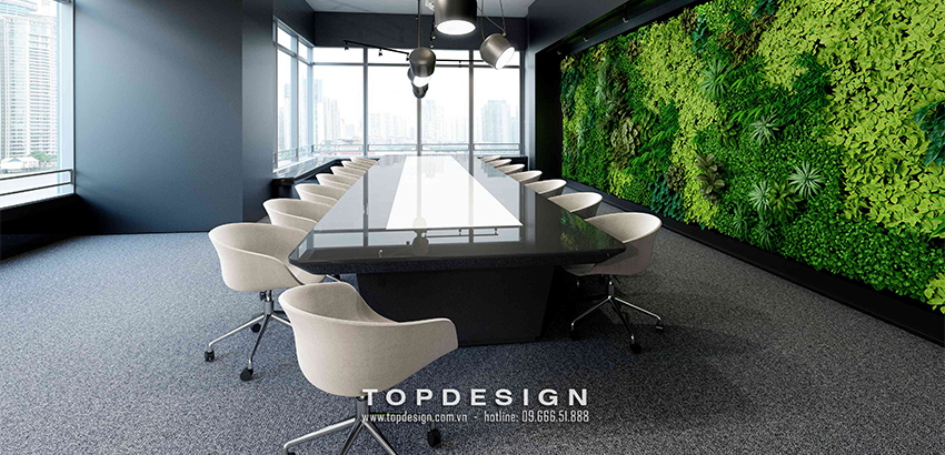 thiết kế không gian xanh trong văn phòng TOPDESIGN