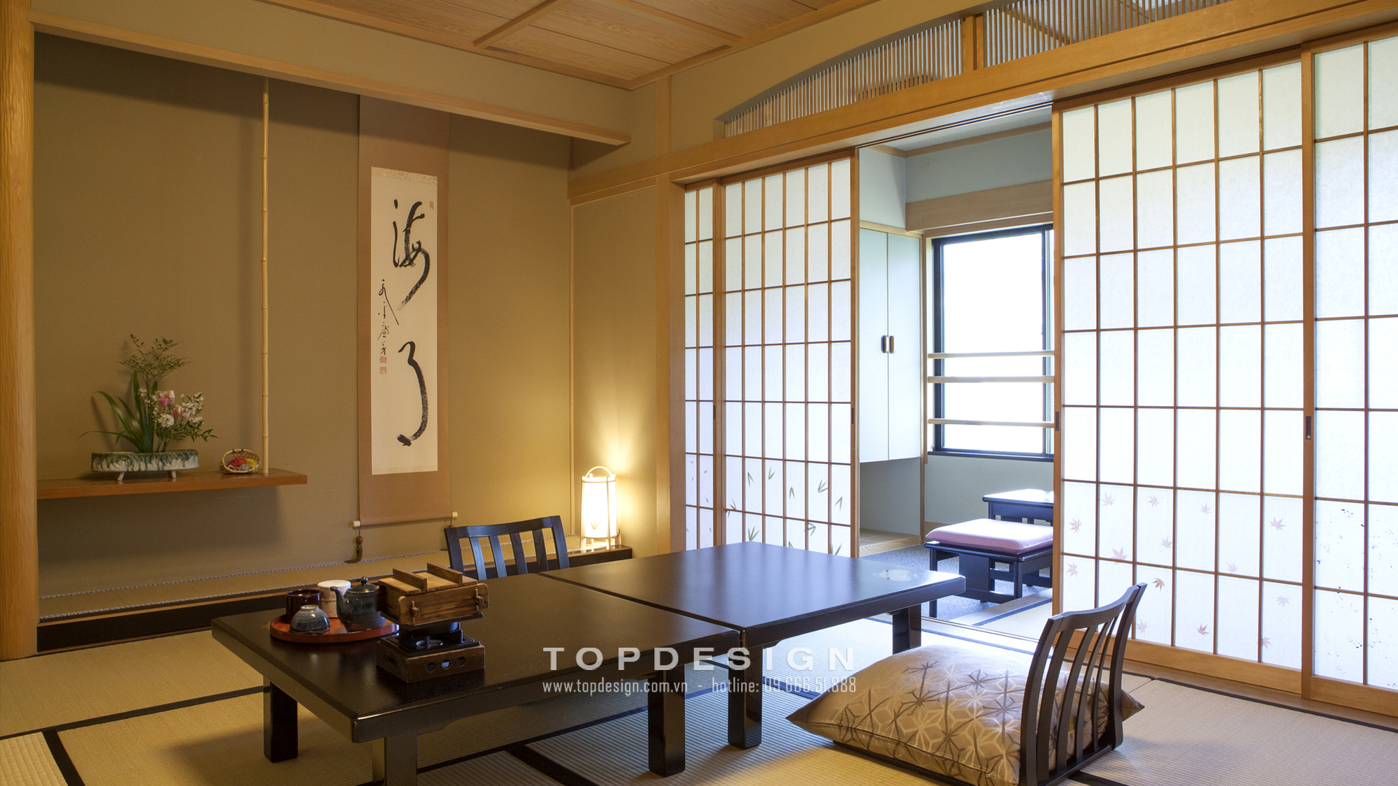 Thiết kế nội thất biệt thự kiểu Nhật_TOPDESIGN 10