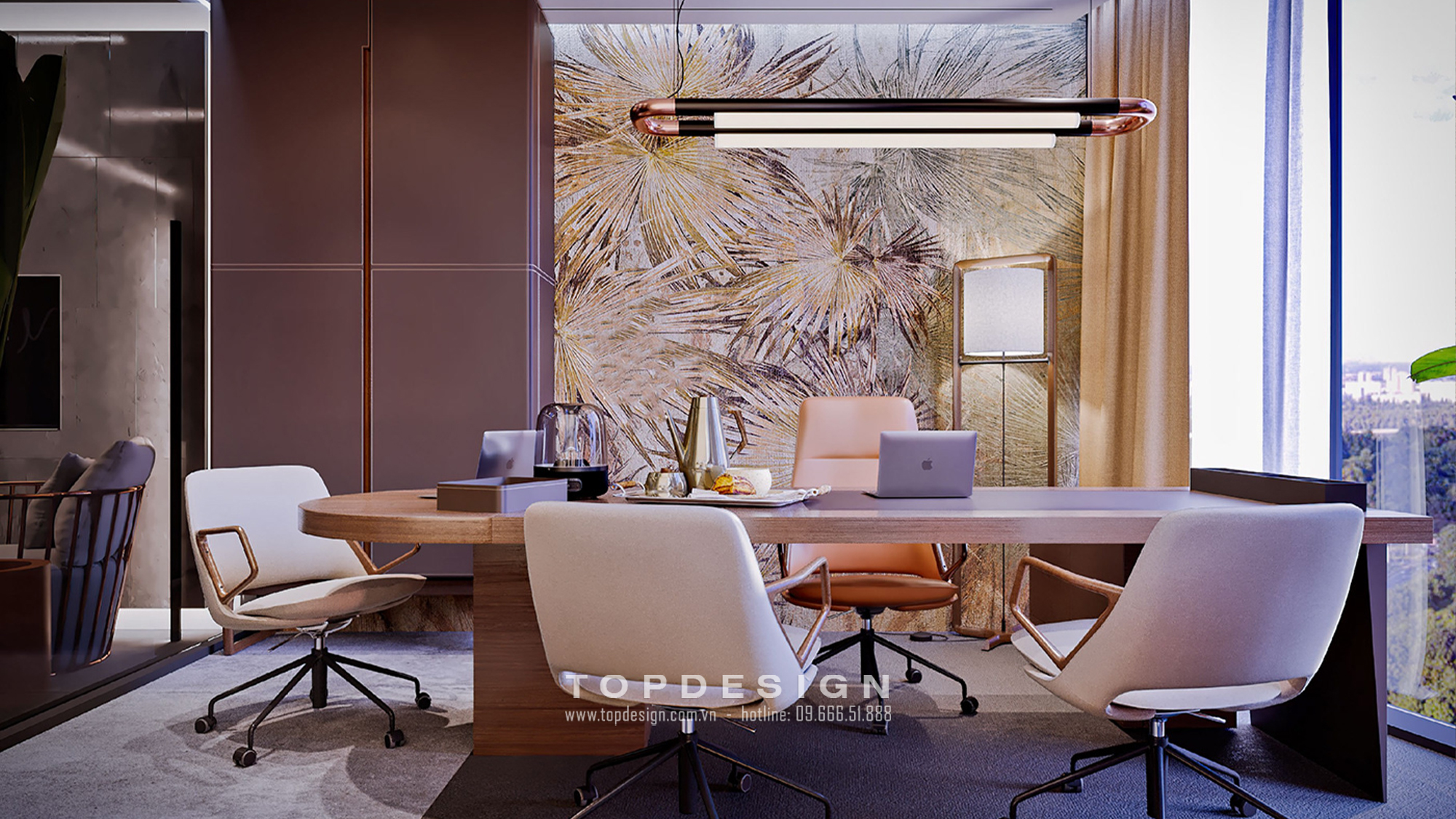 Mẫu thiết kế nội thất văn phòng công ty tài chính _ TOPDESIGN 3