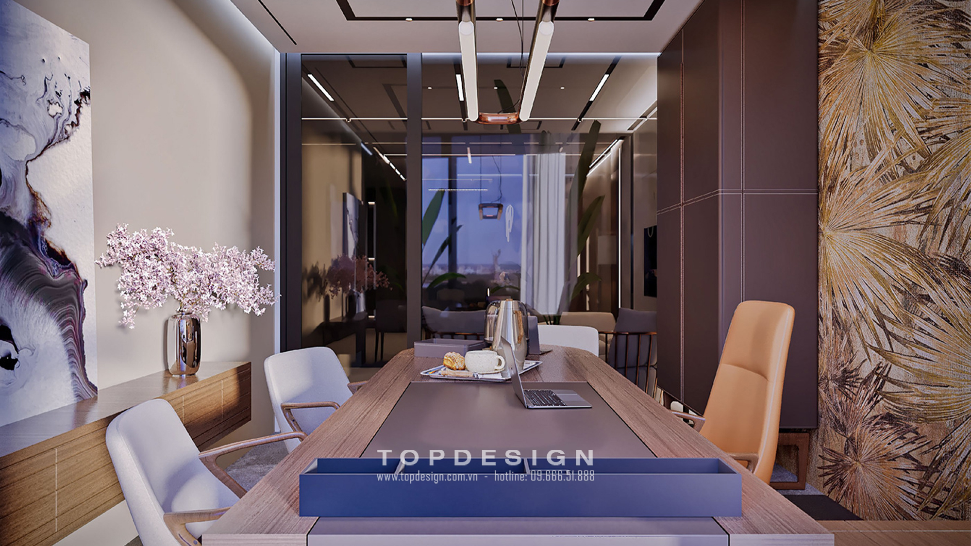 Mẫu thiết kế nội thất văn phòng công ty tài chính _ TOPDESIGN 4