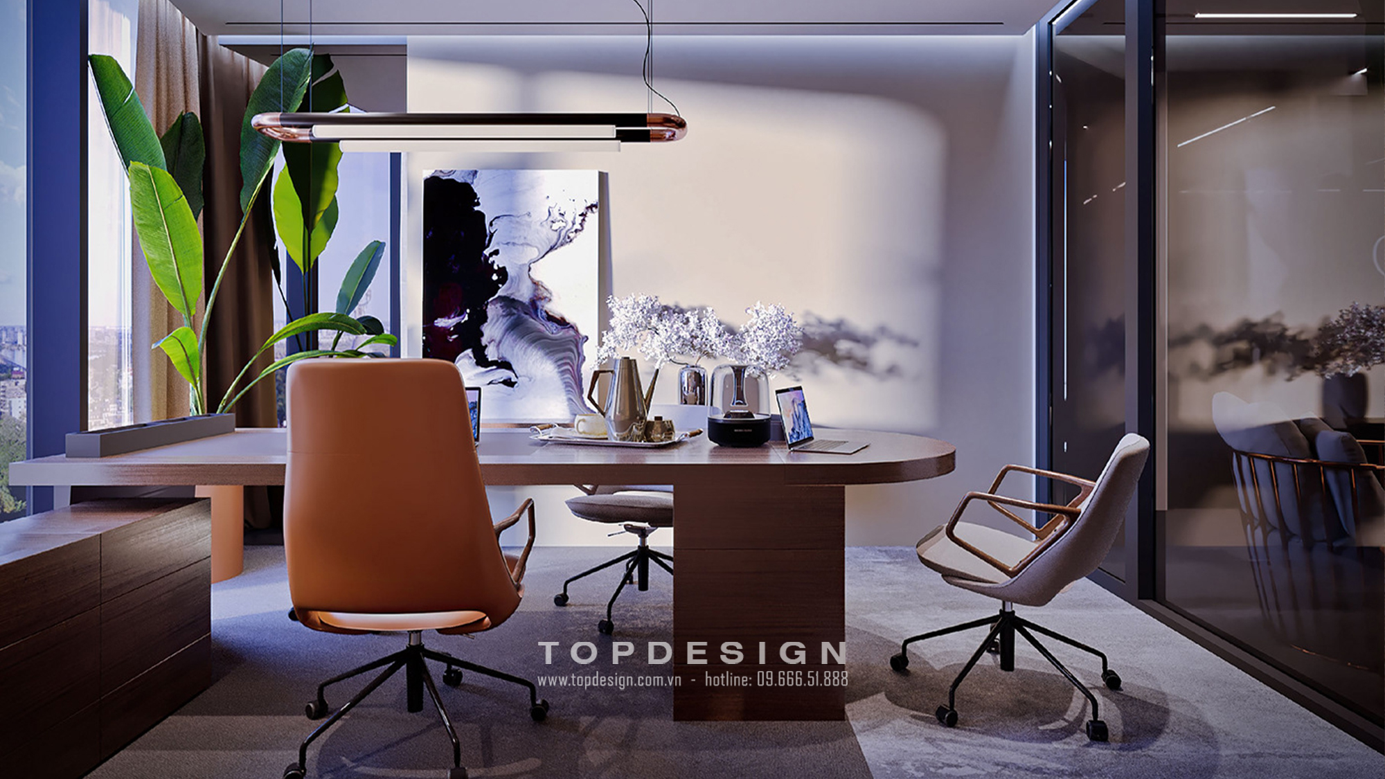 Mẫu thiết kế nội thất văn phòng công ty tài chính _ TOPDESIGN 5