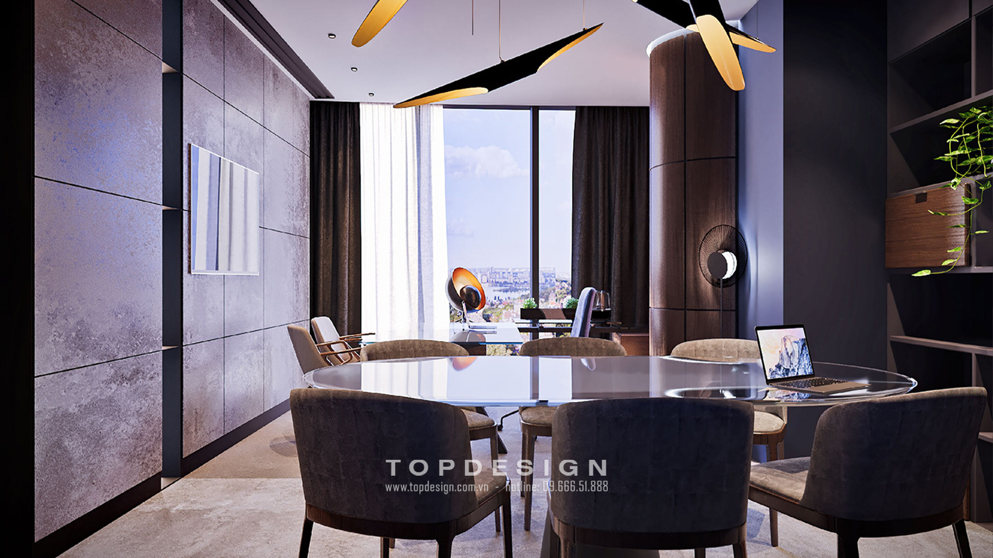 Mẫu thiết kế nội thất văn phòng công ty tài chính _ TOPDESIGN 8
