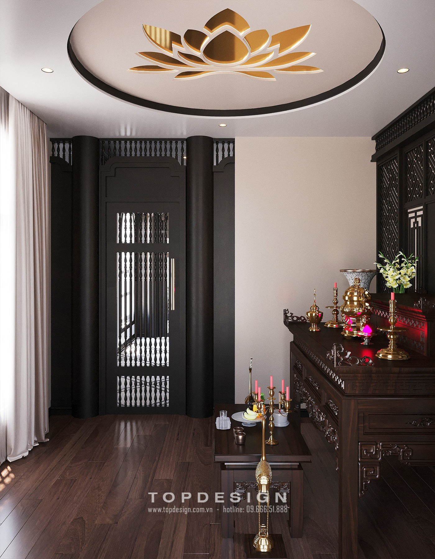 Thiết kế căn hộ chung cư phong cách Indochine tại Hà Nội _ TOPDESIGN 19
