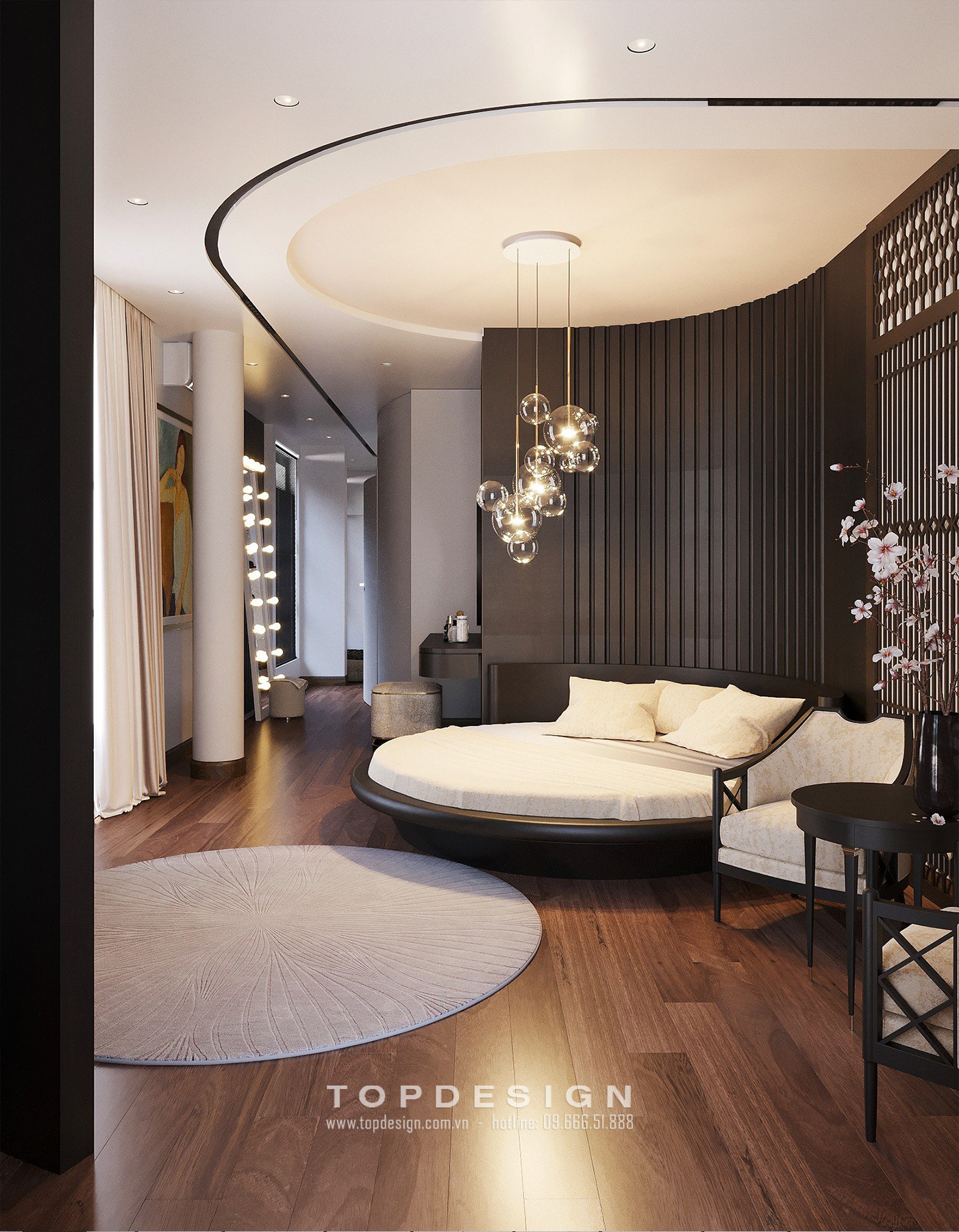 Thiết kế căn hộ chung cư phong cách Indochine tại Hà Nội _ TOPDESIGN 5