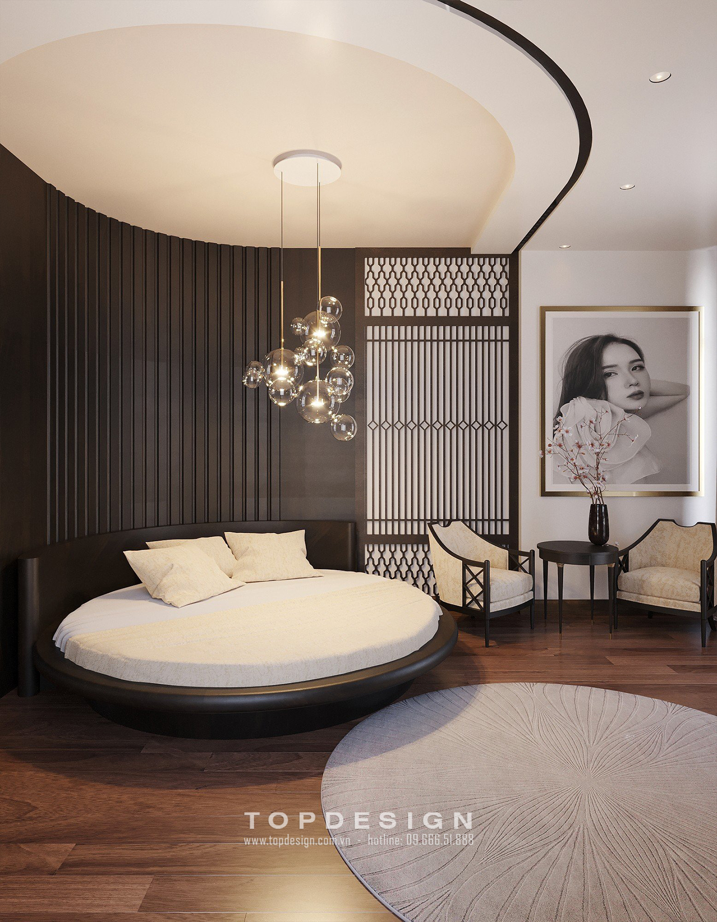 Thiết kế căn hộ chung cư phong cách Indochine tại Hà Nội _ TOPDESIGN 9