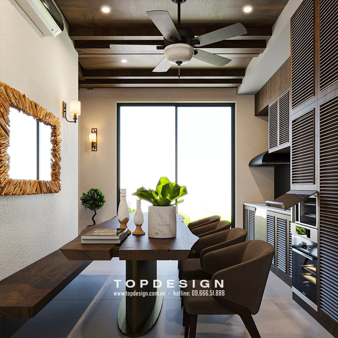 Thiết kế nội thất biệt thự tại Thanh Oai - TOPDESIGN -Phòng ăn 2