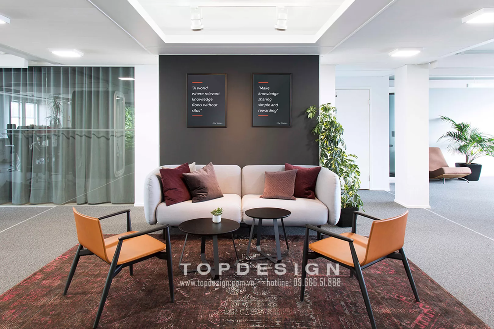 1. thiết kế nội thất văn phòng công ty hàn quốc _ topdesign