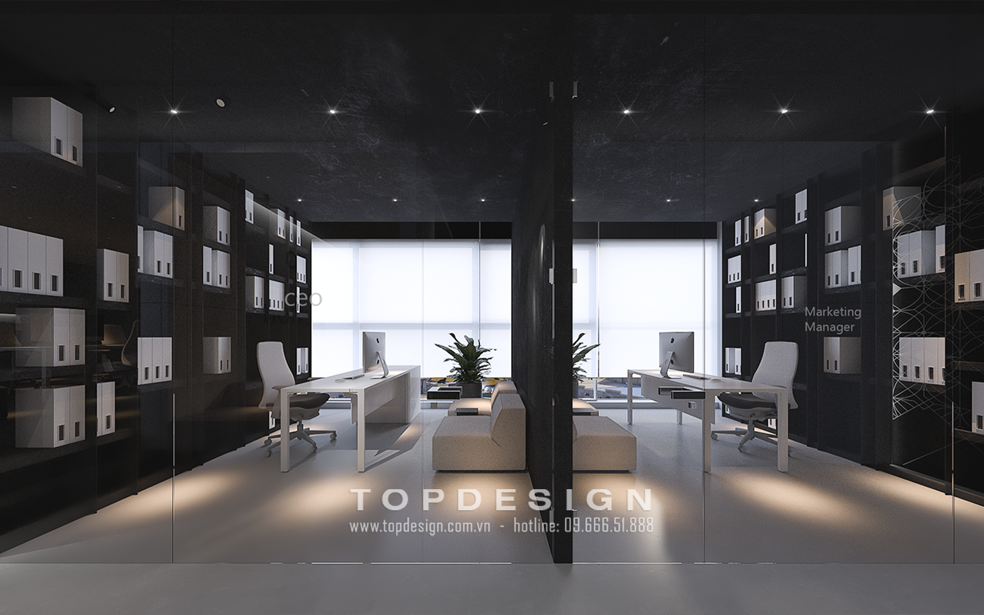 13. thiết kế nội thất văn phòng công ty Nhật Bản- TOPDESIGN