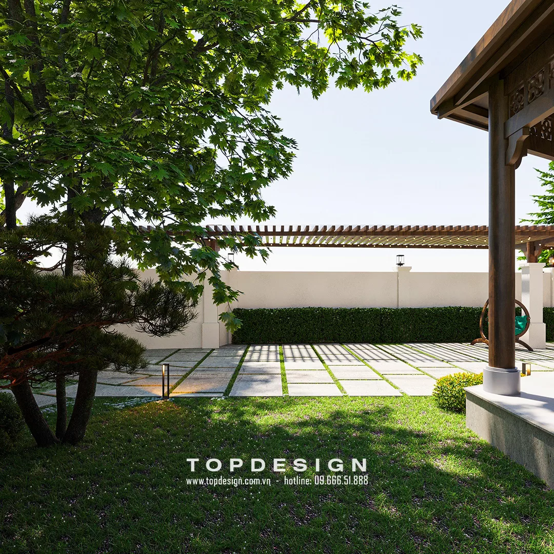 thiết kế cảnh quan biệt thự- TOPDESIGN - sinh 1