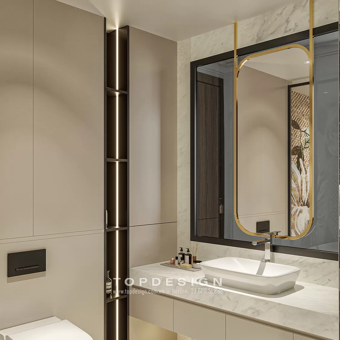 Thiết kế nội thất biệt thự Hado Charm Villas phong cách hiện đại- TOPDESIGN- phòng vệ sinh 6