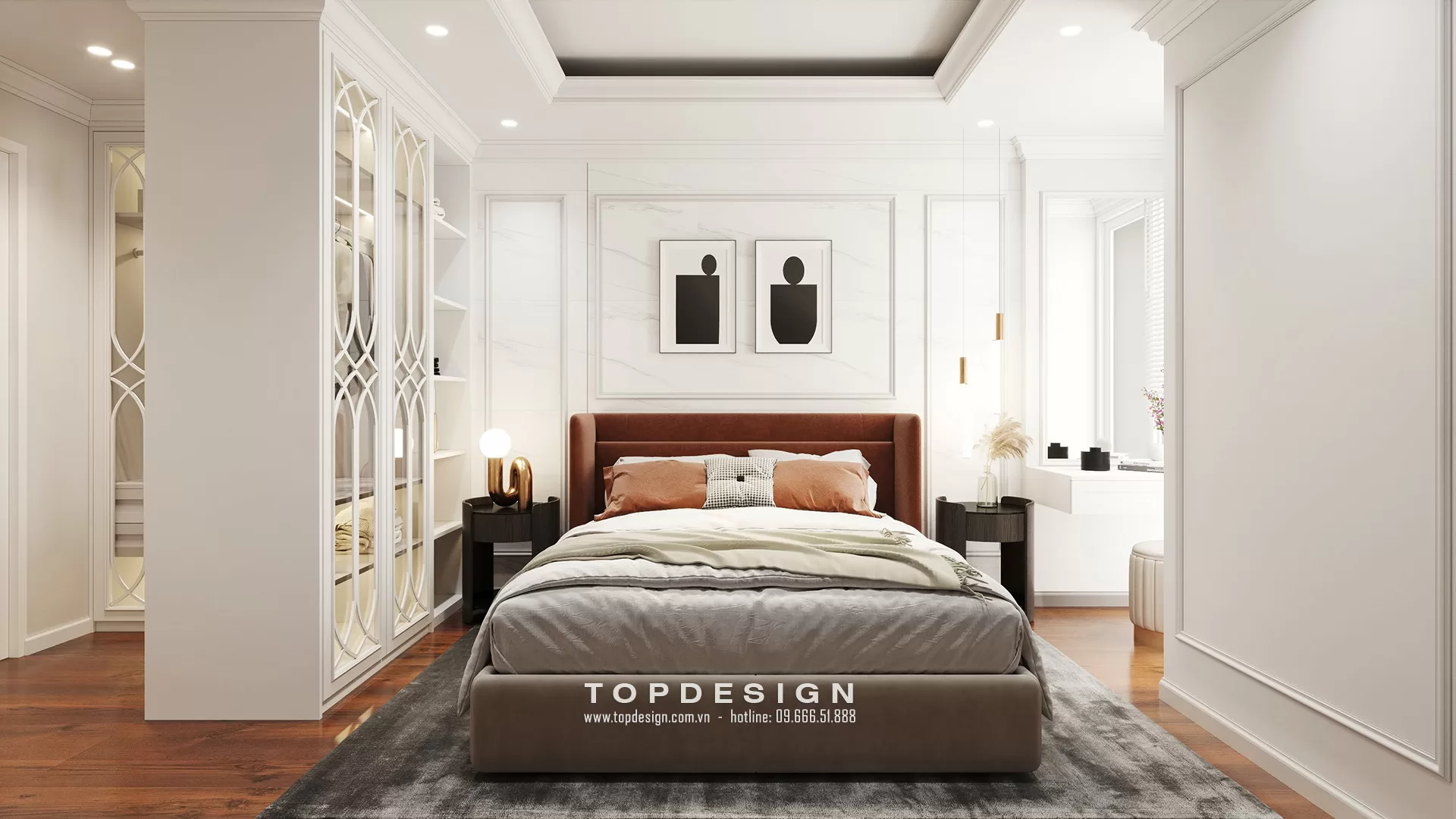 thiết kế nội thất biệt thự 5 phòng ngủ - TOPDESIGN - 1
