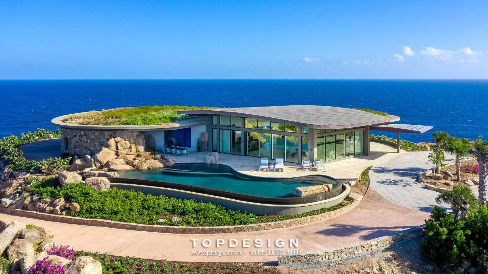 Mẫu thiết kế Villa nghỉ dưỡng đẹp hiện đại - TOPDESIGN - v13