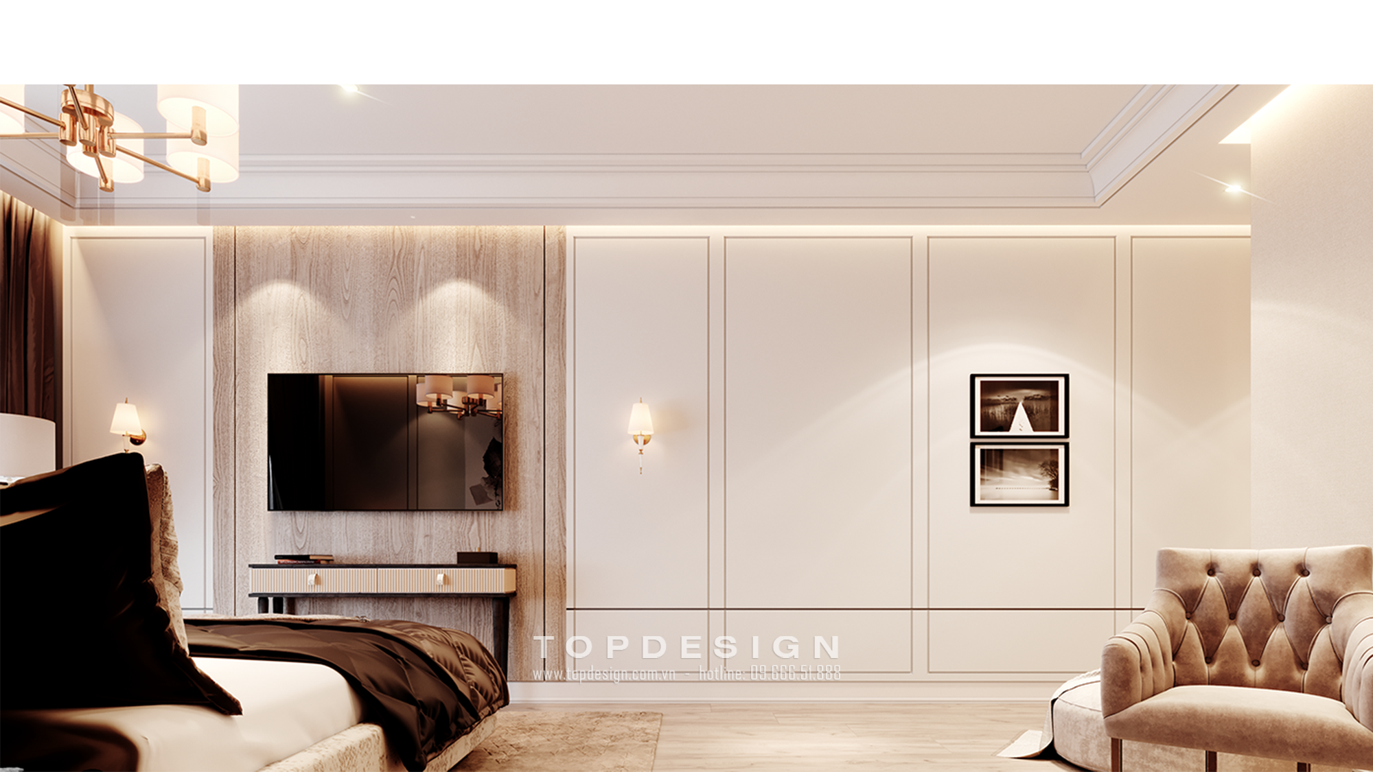 thiết kế nội thất biệt thự 6 phòng ngủ - TOPDESIGN - NG2